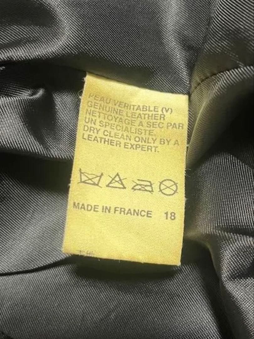 【さや様】A.P.C. ダークブラウン シングルライダース レザージャケット