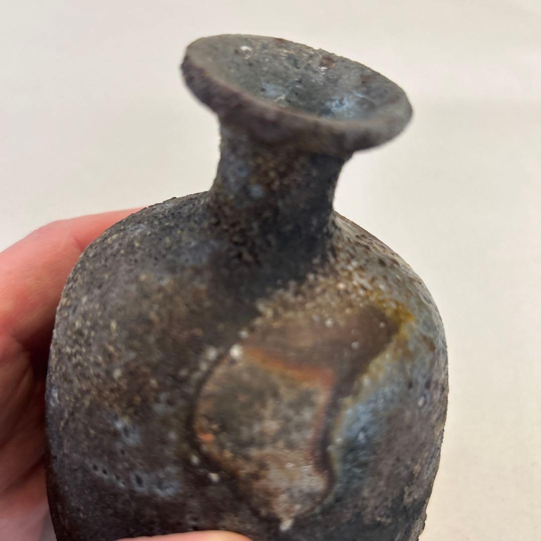 『値引き』【ビンテージ】徳利 窯変 備前焼　アンティーク品