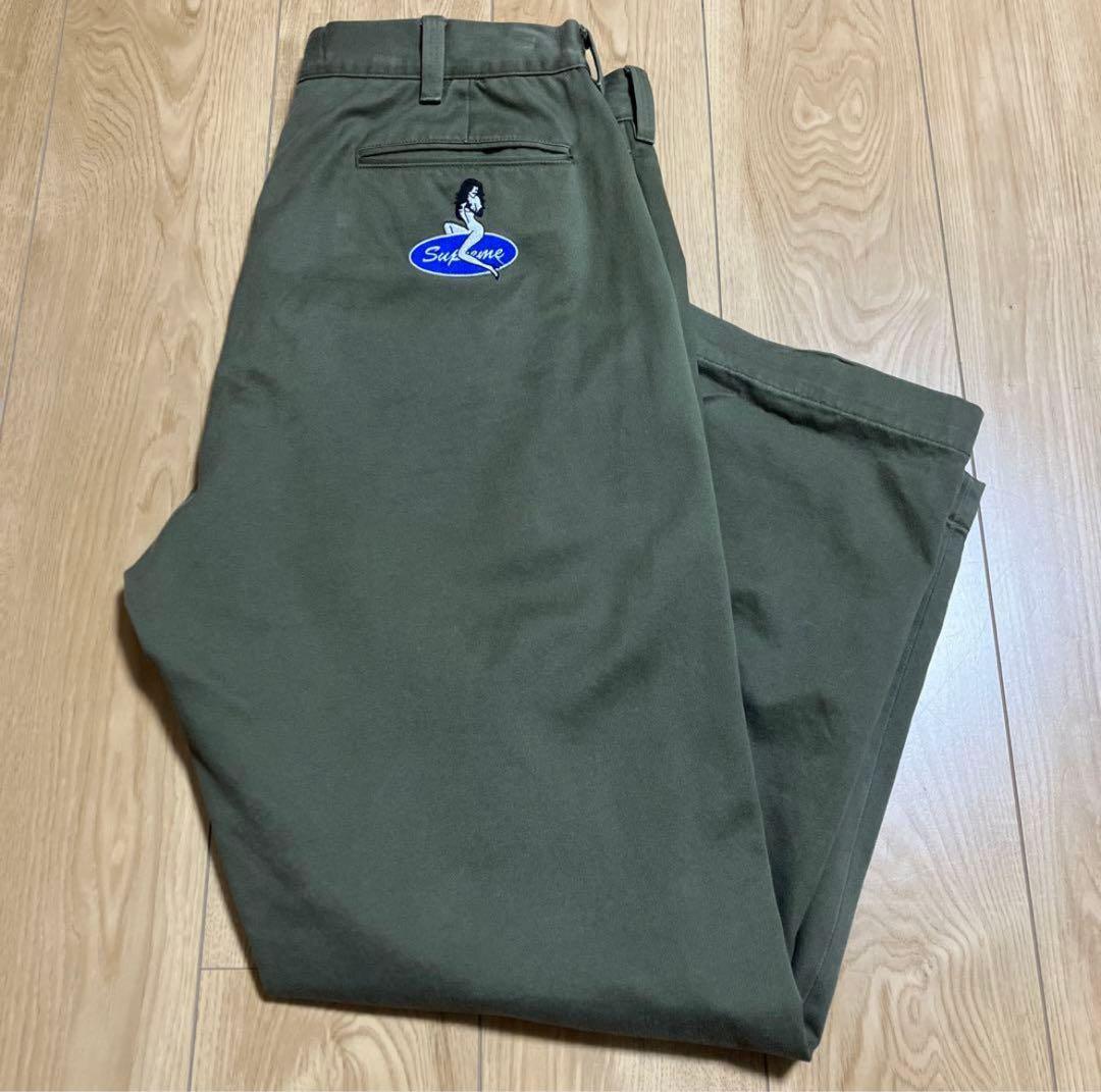 パンツ supreme pin up chino pant 34