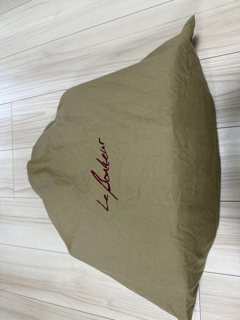 Le Bonheur ブッテーロ天ファスナーブリーフケース　茶　ル・ボナー