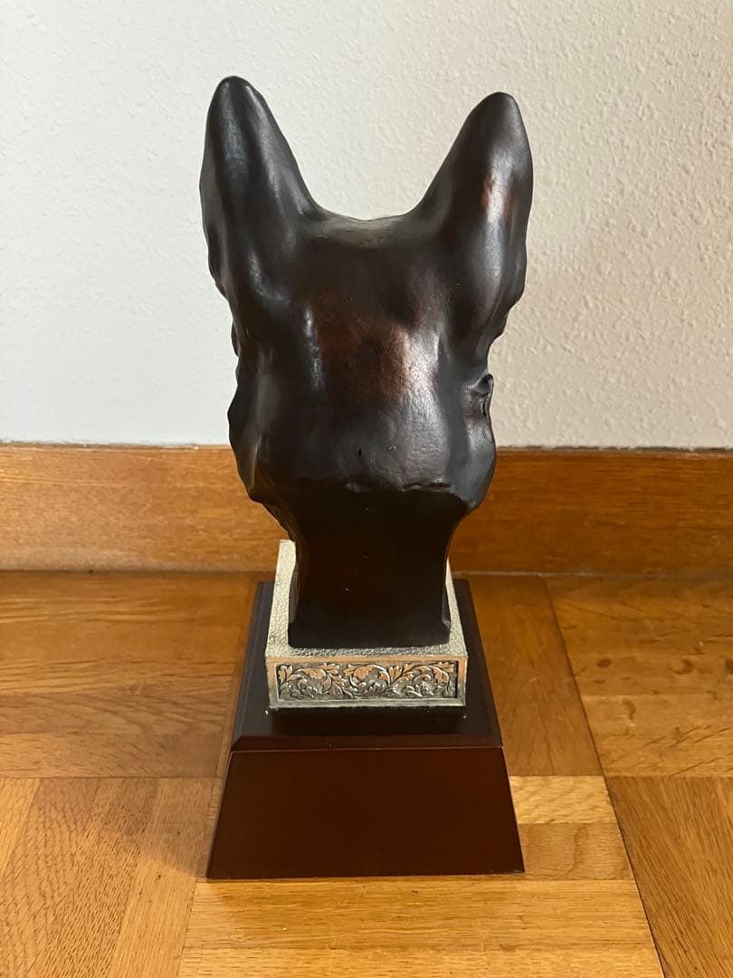 犬 トロフィー 第16回 優勝旗争奪訓練競技会 オブジェ 置き物 dog