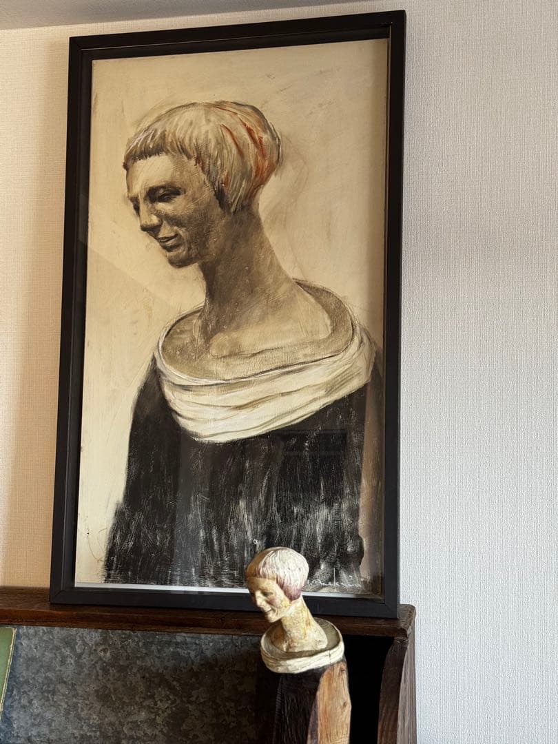 前川秀樹　像刻&ドローイング　２点込み