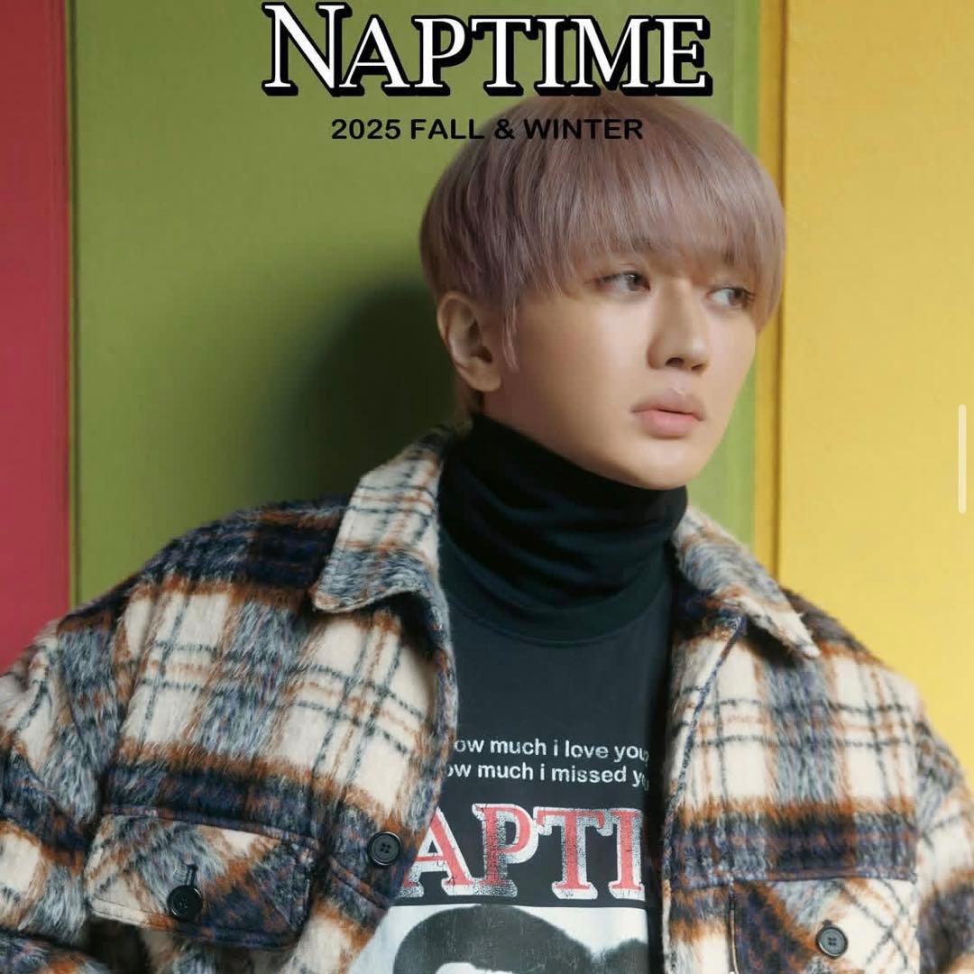 NAPTIME チェック中綿ジャケット Mサイズ アイボリー