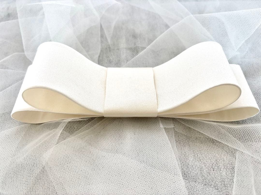 オリジナル♡シルク100%のリボンボンネ　ご希望のサイズでお作りします