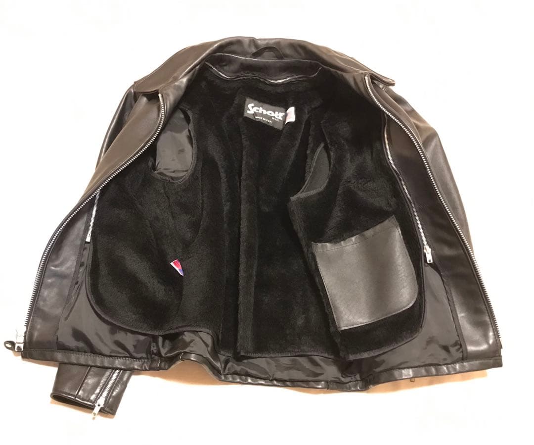 【新品未使用】schtt 643 アメリカ製　シングルライダース サイズ38