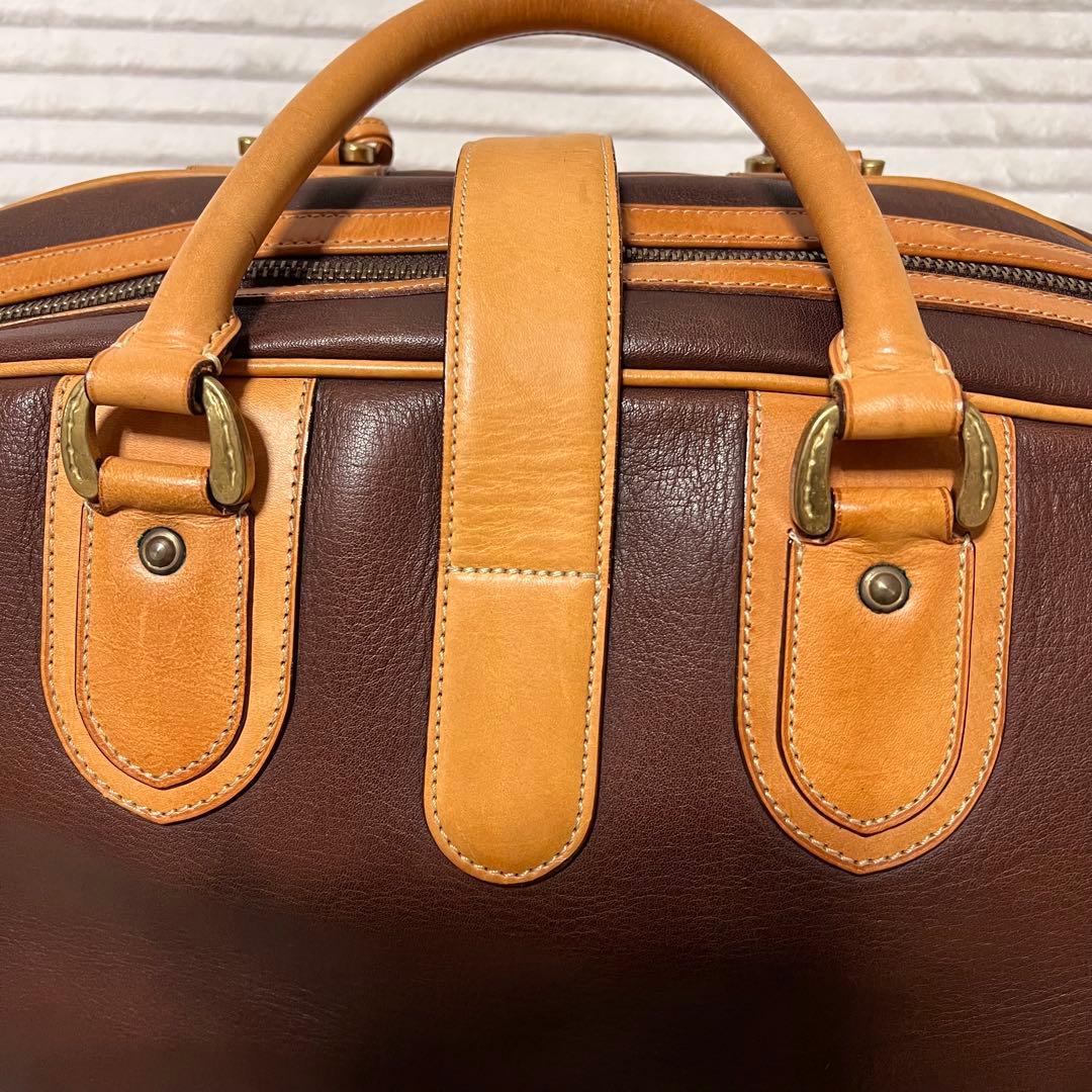 ソメスサドル SOMES SADDLE 2way ボストンバッグ 本革 茶