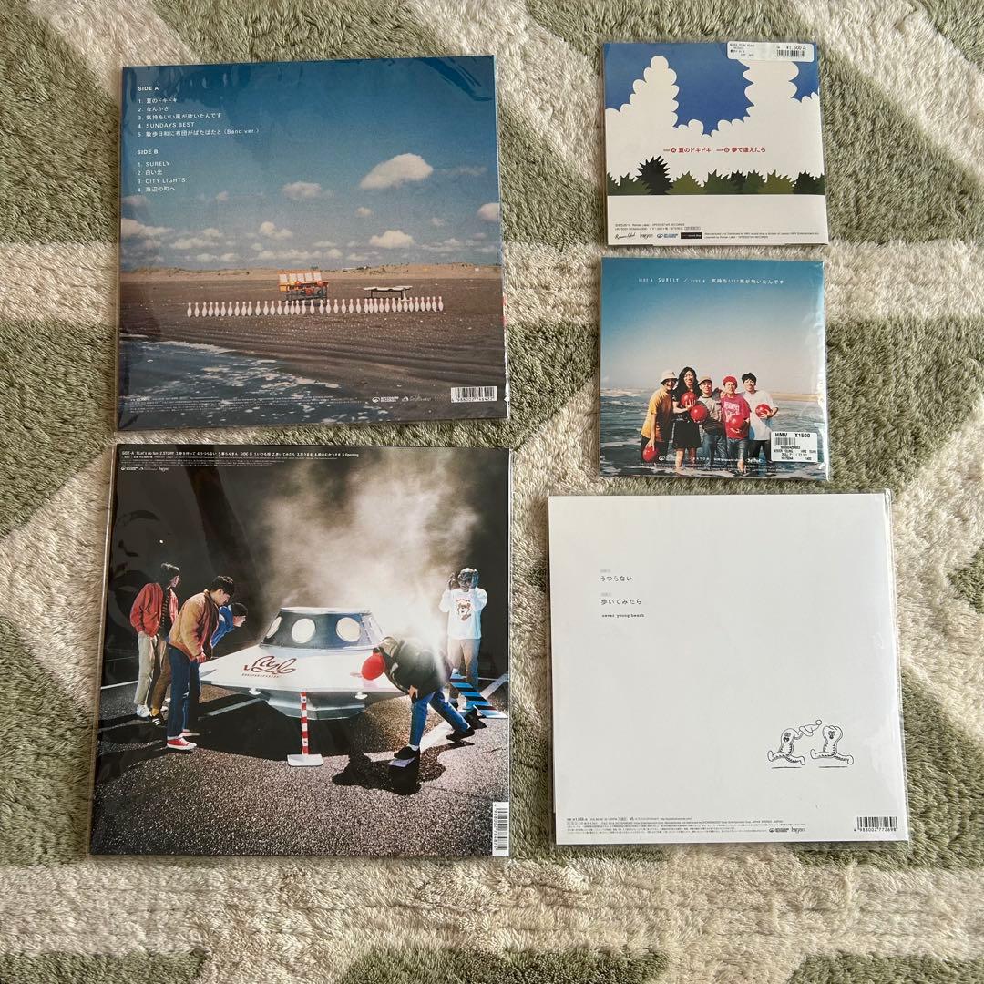 Never young beach レコード5枚まとめ売り