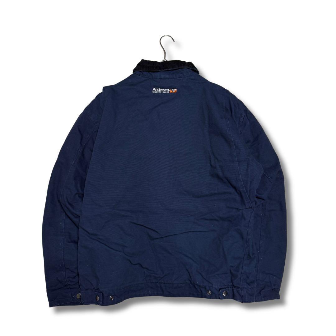 00s 企業ロゴダックジャケット 短丈 フェード デトロイト US古着