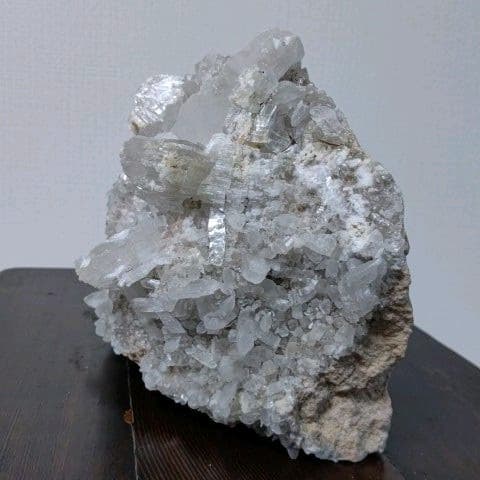 鉱物コレクション　セレナイト（透石膏）群晶