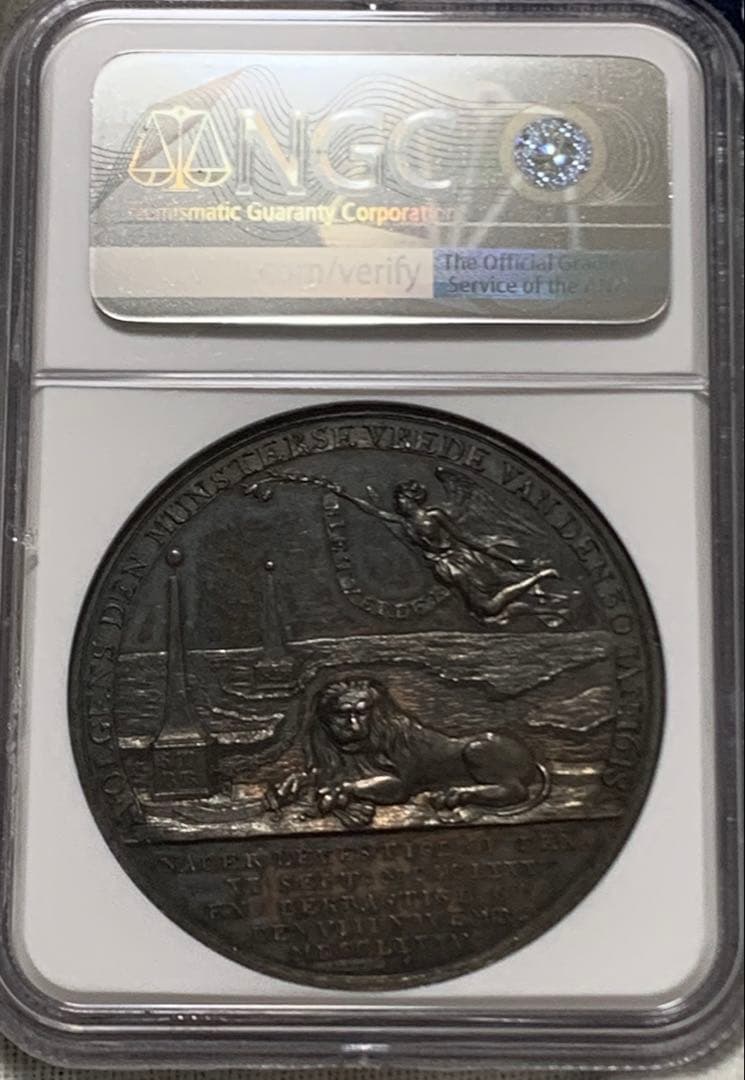 超レア‼️ 唯一TOP POP⁉️オランダ連合王国　フォンテーヌブロー条約記念メダル