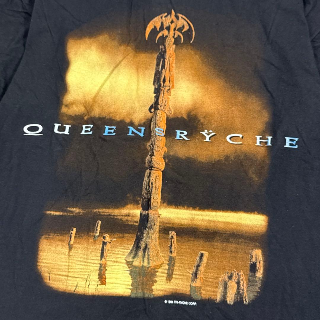 希少 90s 当時物 QUEENSRYCHE ヴィンテージ バンドTシャツ L