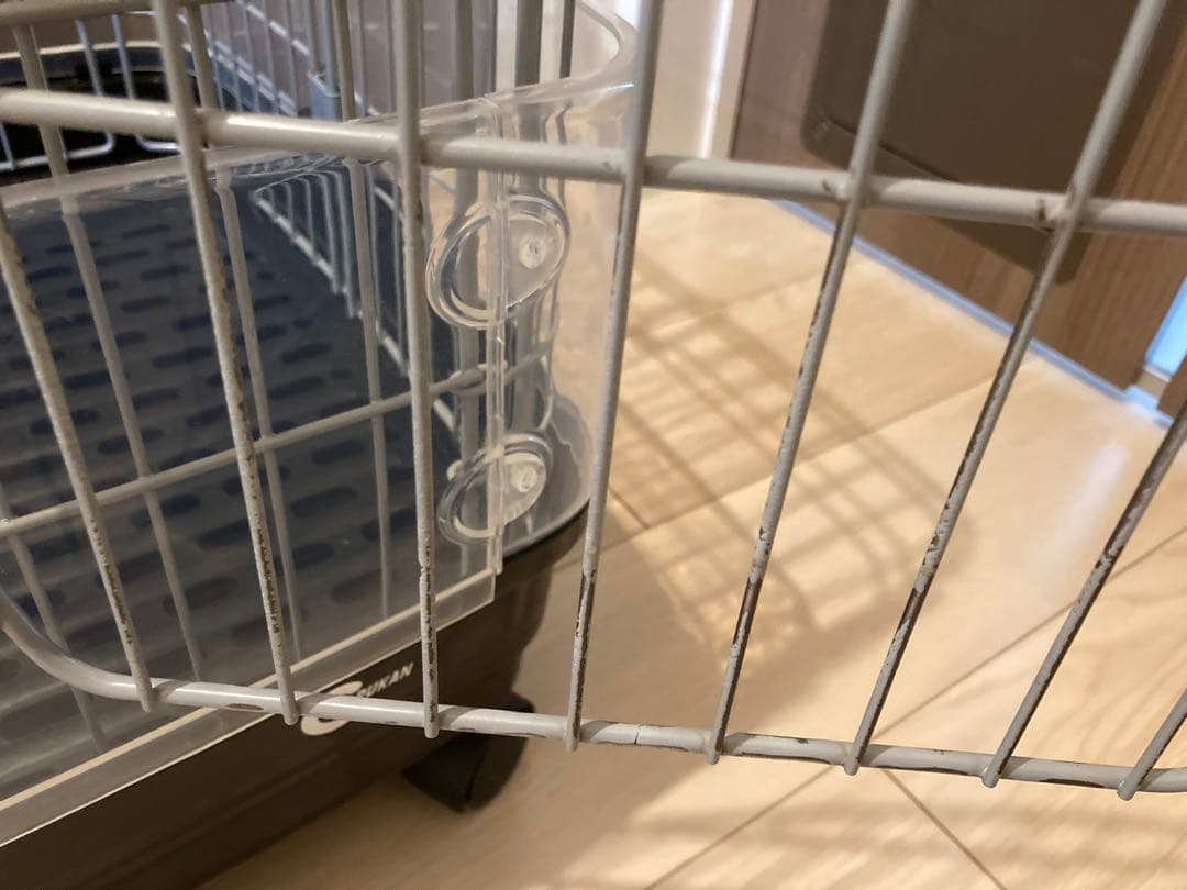 【マルカン クリアケージ Sサイズ 】ウサギ　チンチラ　フェレット　キャスター付