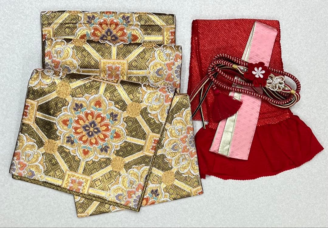 振り袖　フルセット　別誂長襦袢　成人式　金彩加工　刺繍入り　振り柄有り678