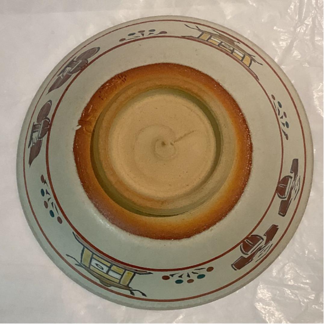 古瀨尭三作　奈良絵茶碗　赤膚焼