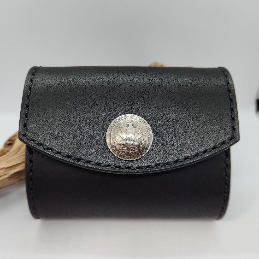 《ハーフウォレット》☆栃木レザー☆レザーウォレット　ハンドメイド　レザークラフト