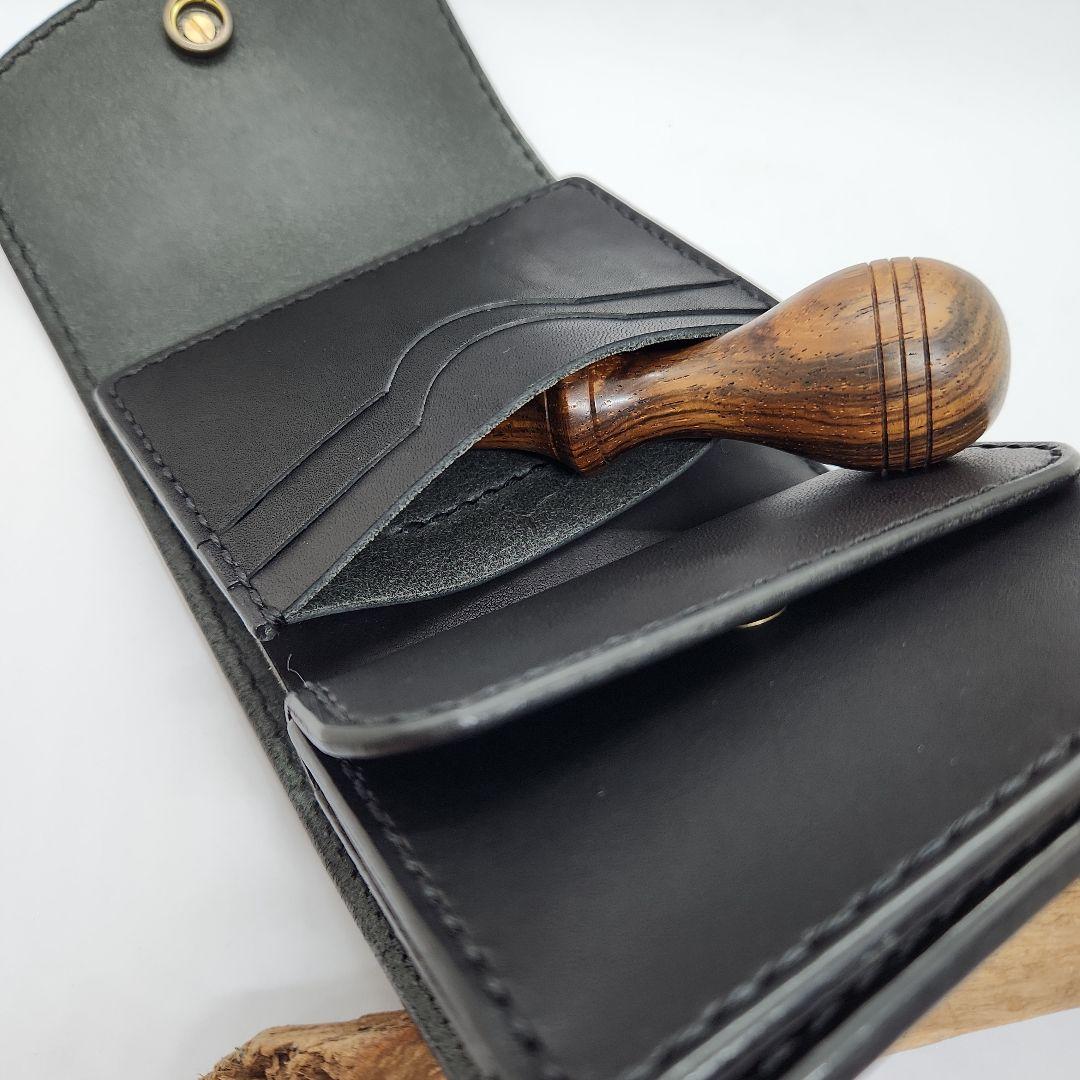 《ハーフウォレット》☆栃木レザー☆レザーウォレット　ハンドメイド　レザークラフト