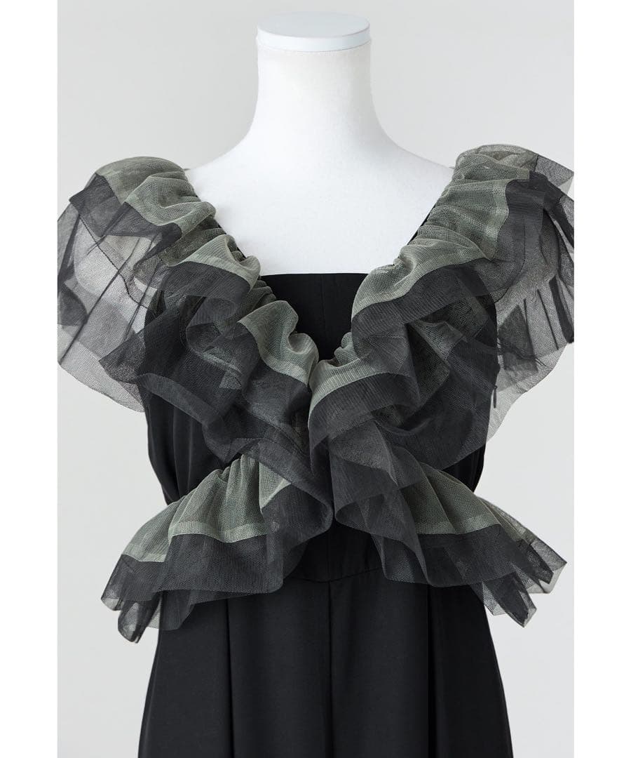 【新品】フリルオールインワンパンツ 2点セットボレロ パンツドレス 結婚式