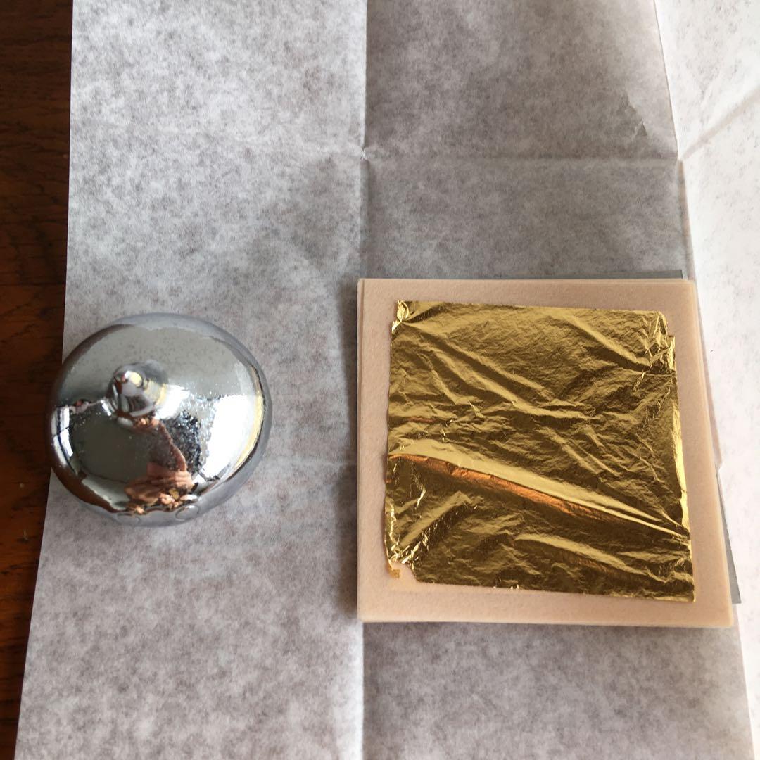 希少！　特製　24金　純金箔貼り仕上げ　メタルスライム　文鎮　エニックス製当時物