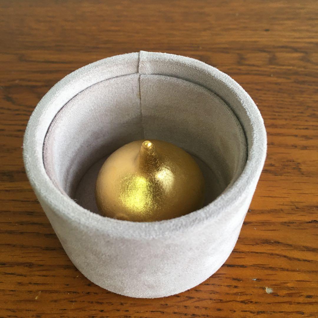 希少！　特製　24金　純金箔貼り仕上げ　メタルスライム　文鎮　エニックス製当時物