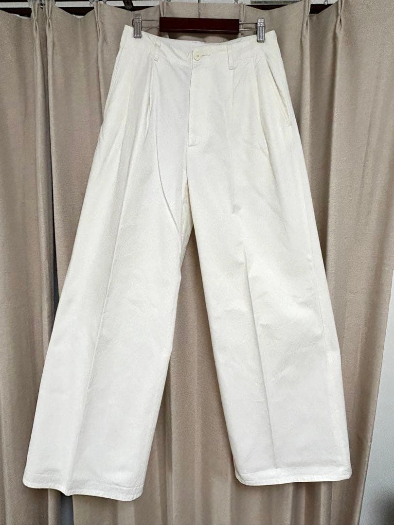 【美品】AURALEE CHINO TUCK WIDE PANTS 1