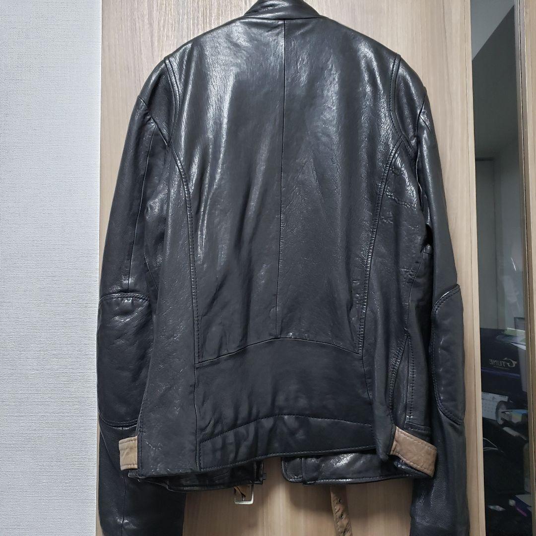 DIESEL ディーゼル レザーライダースジャケット 2way Mサイズ