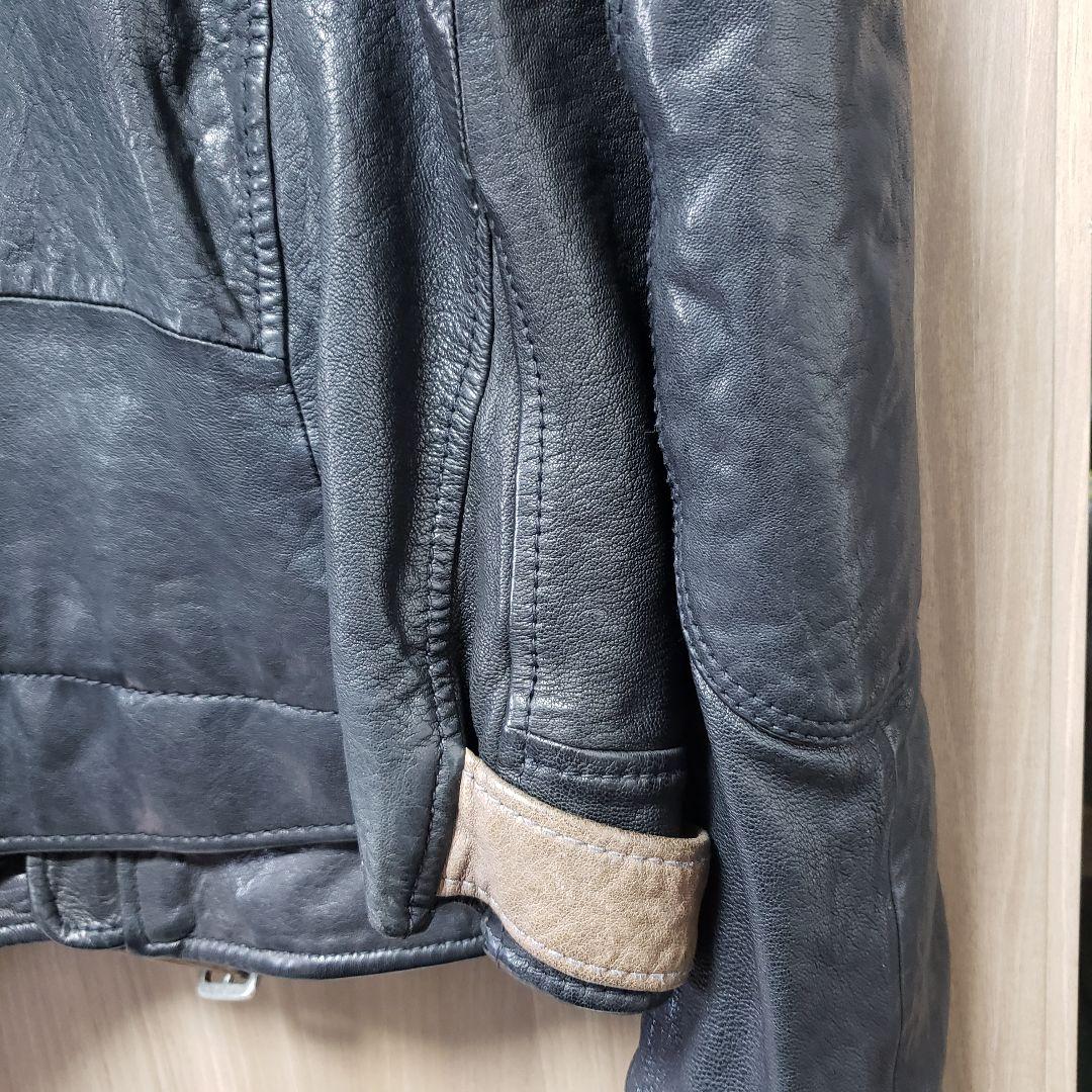 DIESEL ディーゼル レザーライダースジャケット 2way Mサイズ