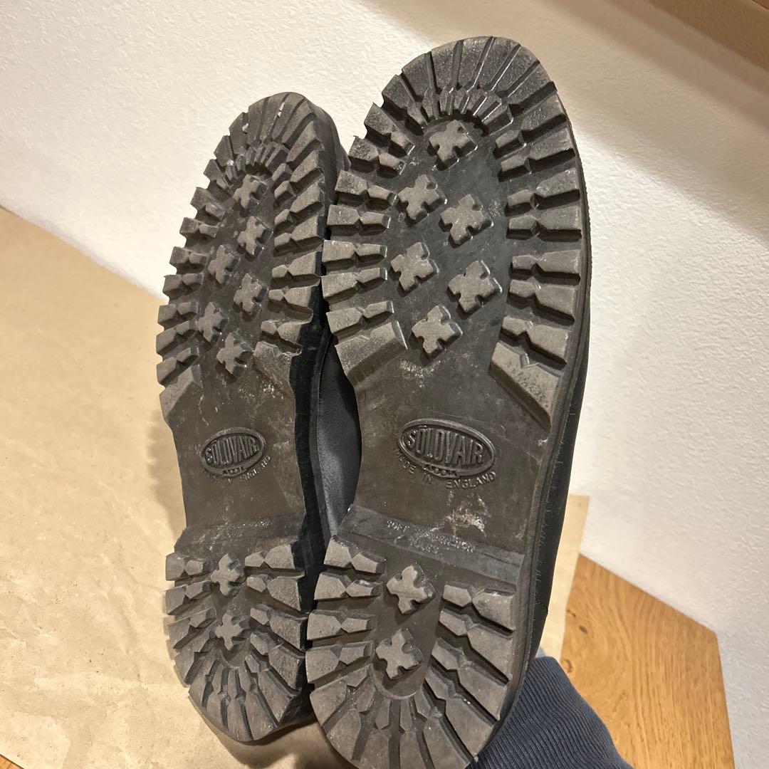 solovair MHL. ブラック レザーシューズ チロリアン ソロヴェアー