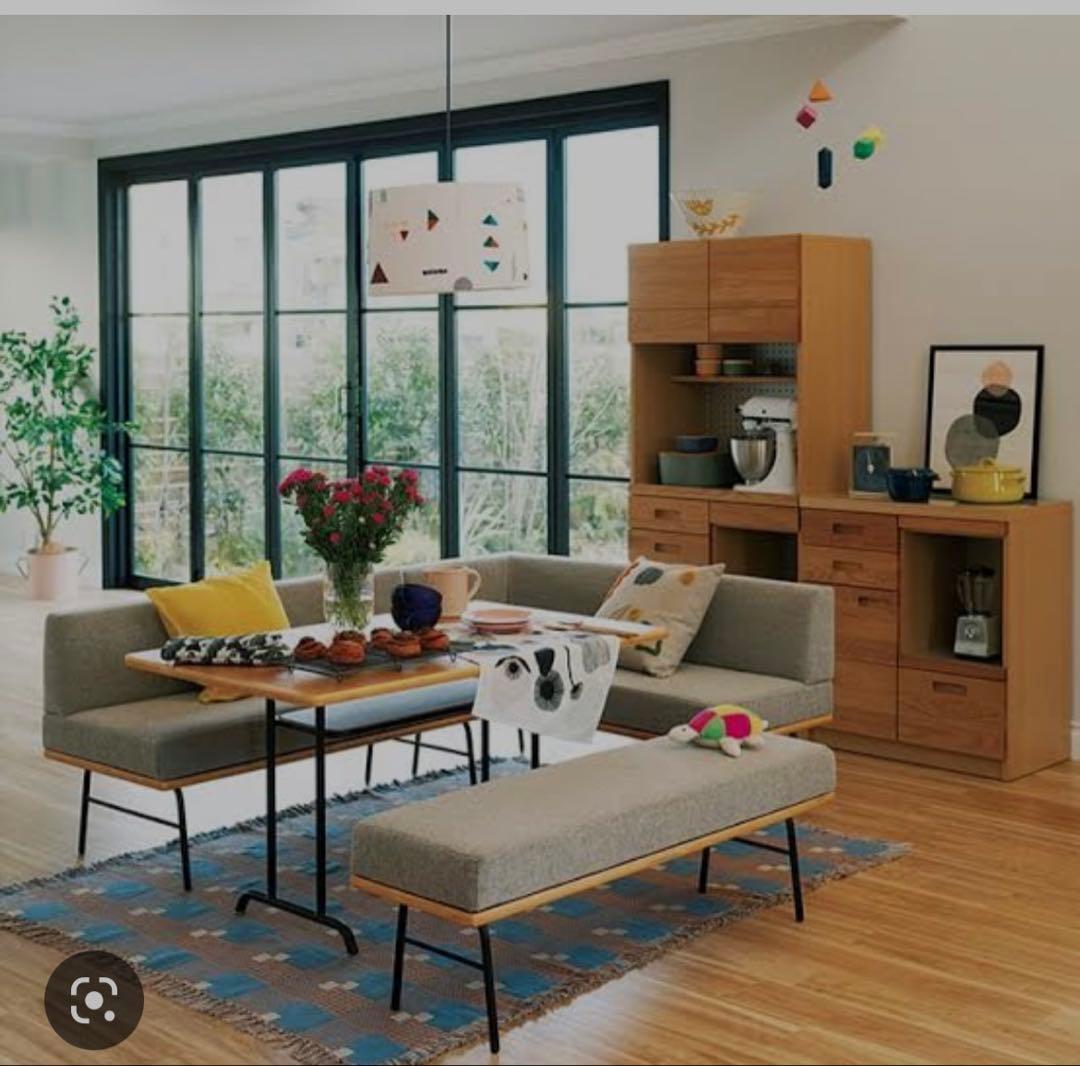 ウニコ　unico FUNEAT(ファニート) ベンチ　グレー②