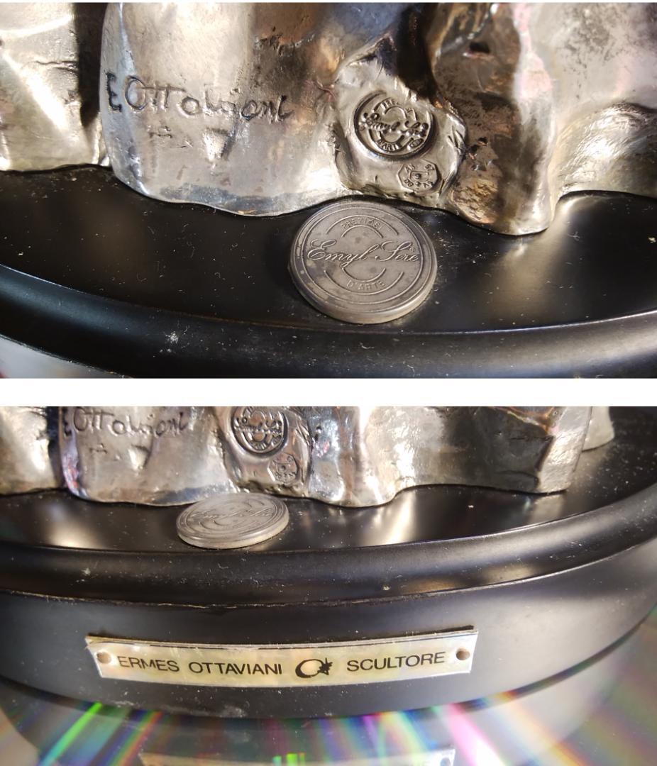 ロ*o様 エルメス★純 銀メッキブロンズ風裸婦彫刻像/高２８cm重４ ㎏少女ヌー