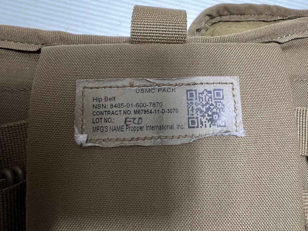 Us Miliary Usmc Filbe Molleパックヒップベルトコヨーテ