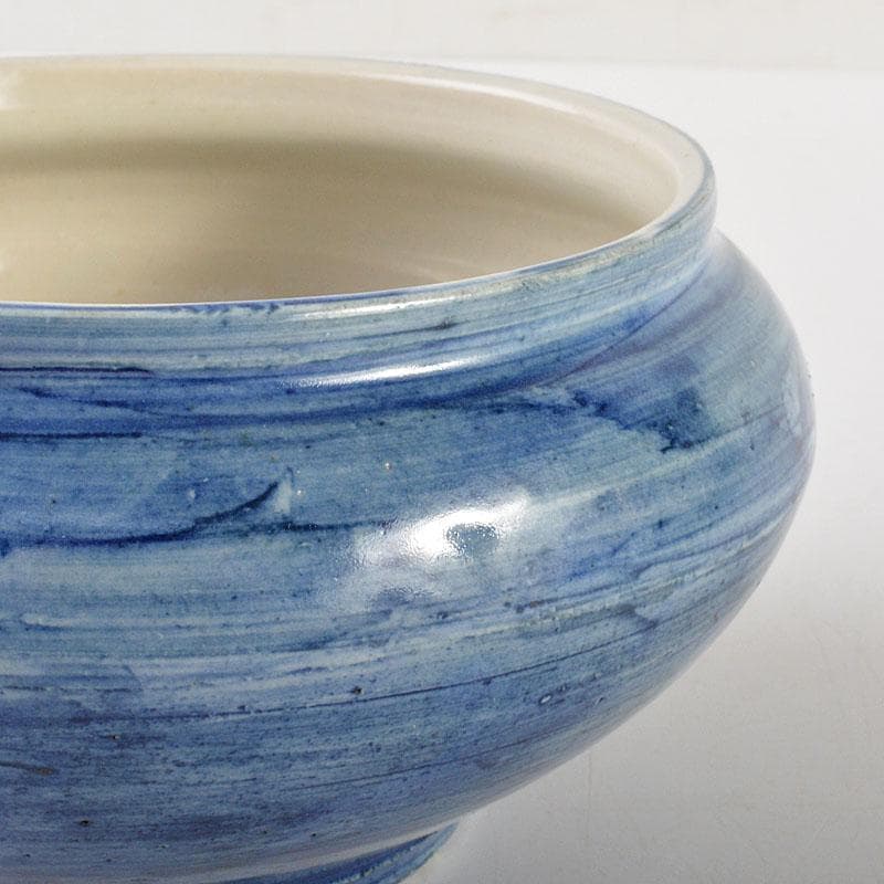 茶道具　旺祥寺窯　槙啓州作　青釉　建水　共布共箱　N　6736