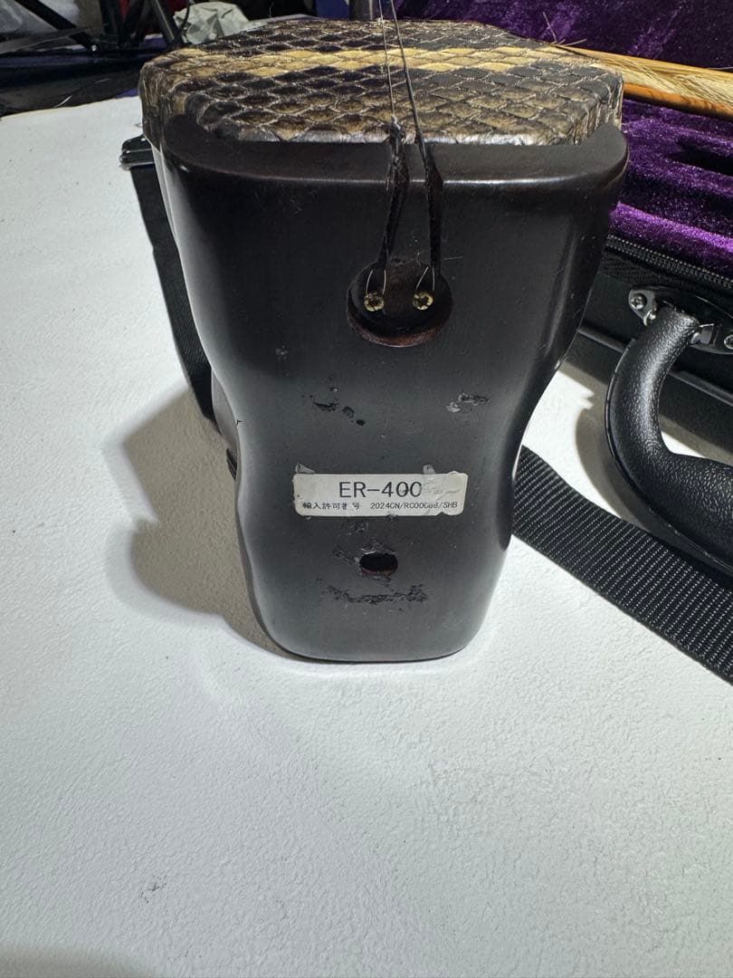 古月琴坊 紅木 二胡 ニシキヘビ皮 ER-400 セミハードケース付