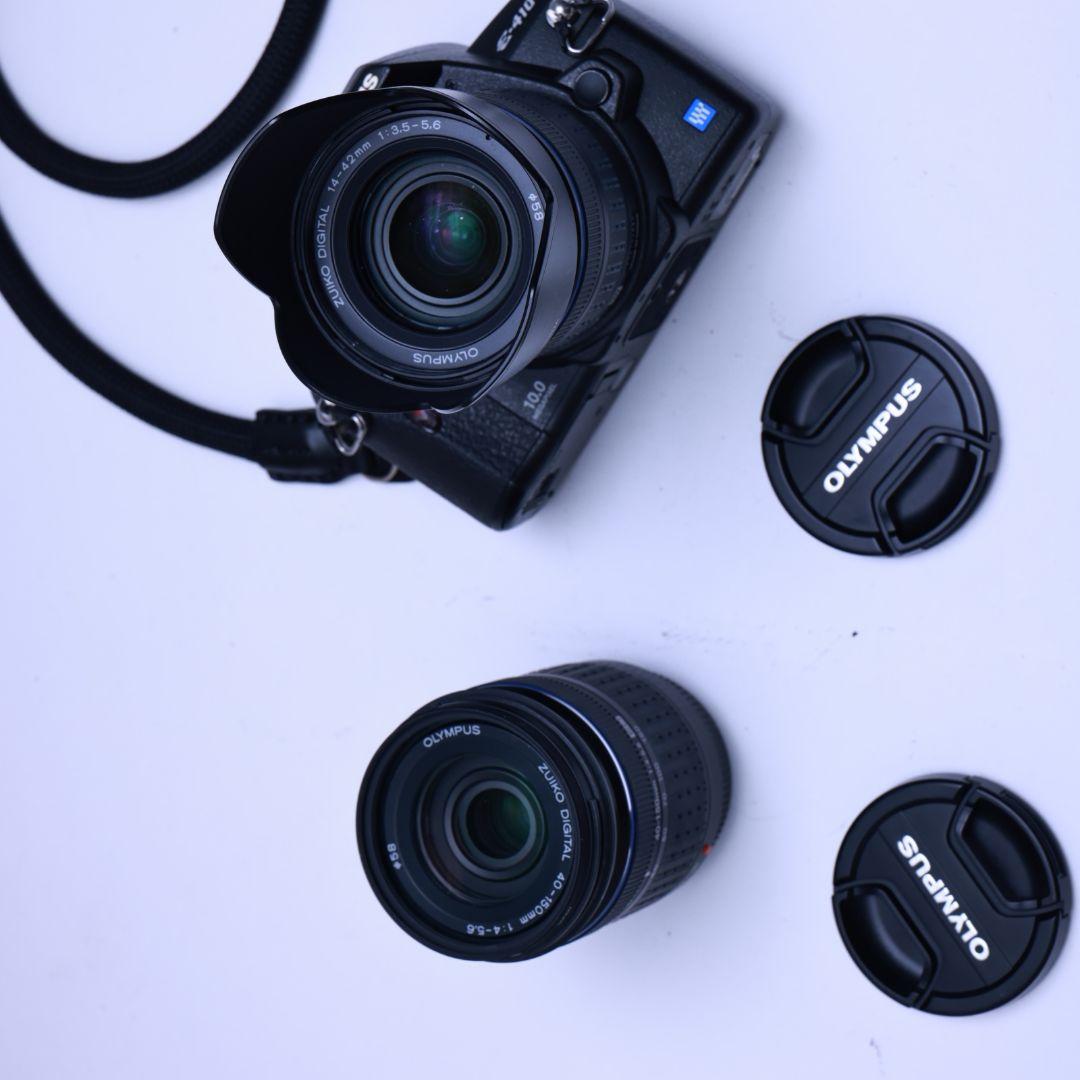 スマホ転送可 OLYMPUS e-410 一眼レフデジタルカメラ 標準望遠レンズ