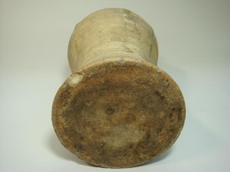 花瓶■古黄瀬戸 古い時代物の耳付瓶 涙痕壷 古壷 立ち壺 在銘 古美術 骨董品■