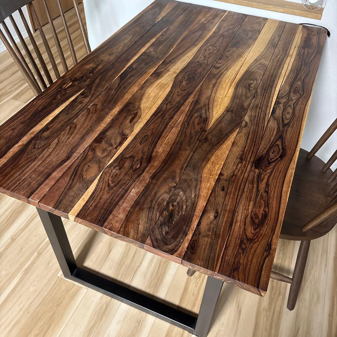 ウォールナット材 ダイニングテーブル 75x120cm