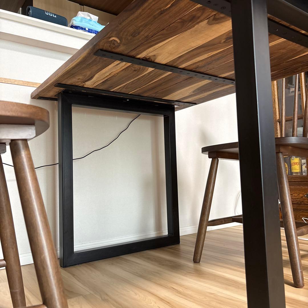 ウォールナット材 ダイニングテーブル 75x120cm