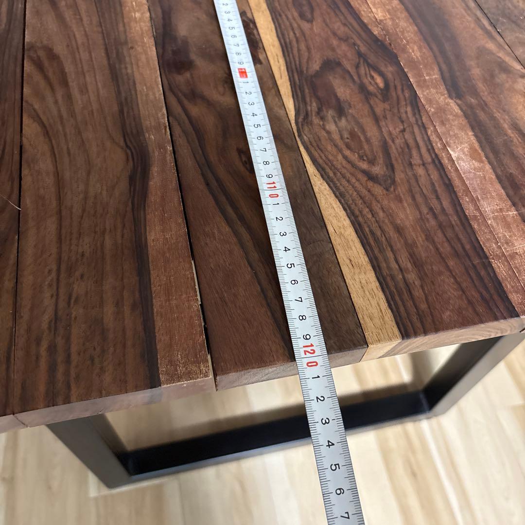 ウォールナット材 ダイニングテーブル 75x120cm