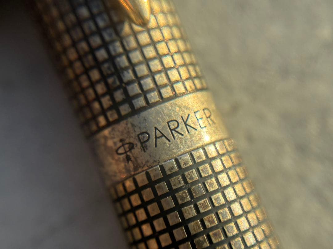 PARKER パーカー 万年筆 スターリングシルバー 14K ケース　レトロ