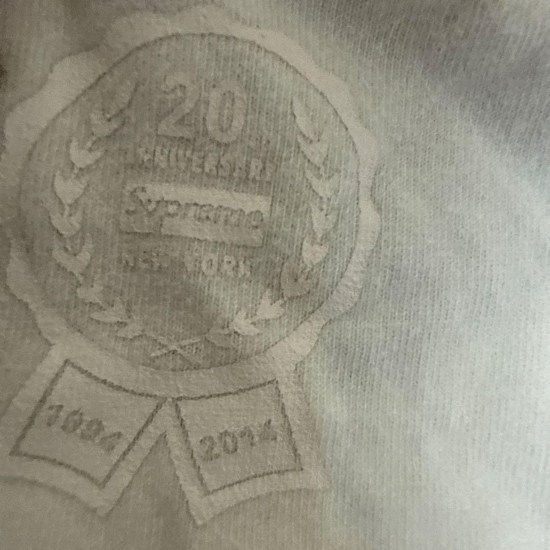 Supreme ホワイト Tシャツ 20周年記念