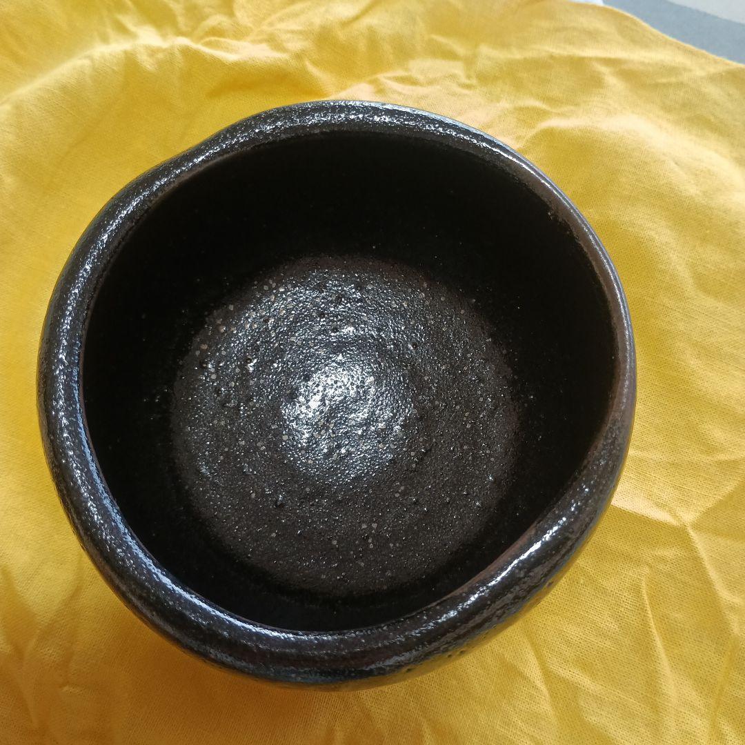 古瀬戸　抹茶茶碗　山口小左衛門　黒茶碗