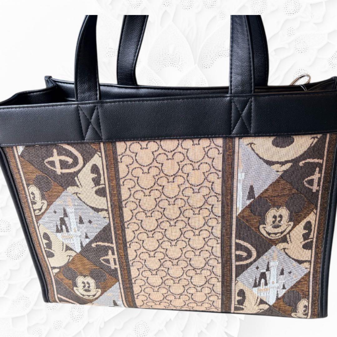 【早い者勝ち】ディズニーリゾート　A42WAY ジャガードトートバッグ　タグ付き