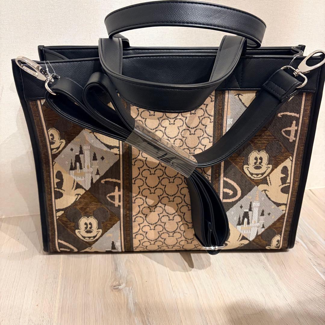 【早い者勝ち】ディズニーリゾート　A42WAY ジャガードトートバッグ　タグ付き