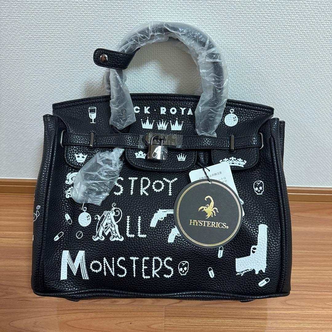 パ*。様 HYSTERIC GLAMOUR ハンドバッグ ブラック