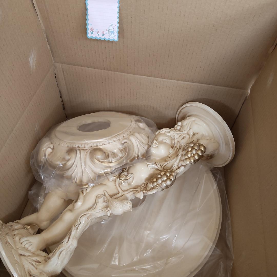 西洋アンティーク風　イタリア　サイドテーブル　組み立てテーブル　うさぎ付箋で保管