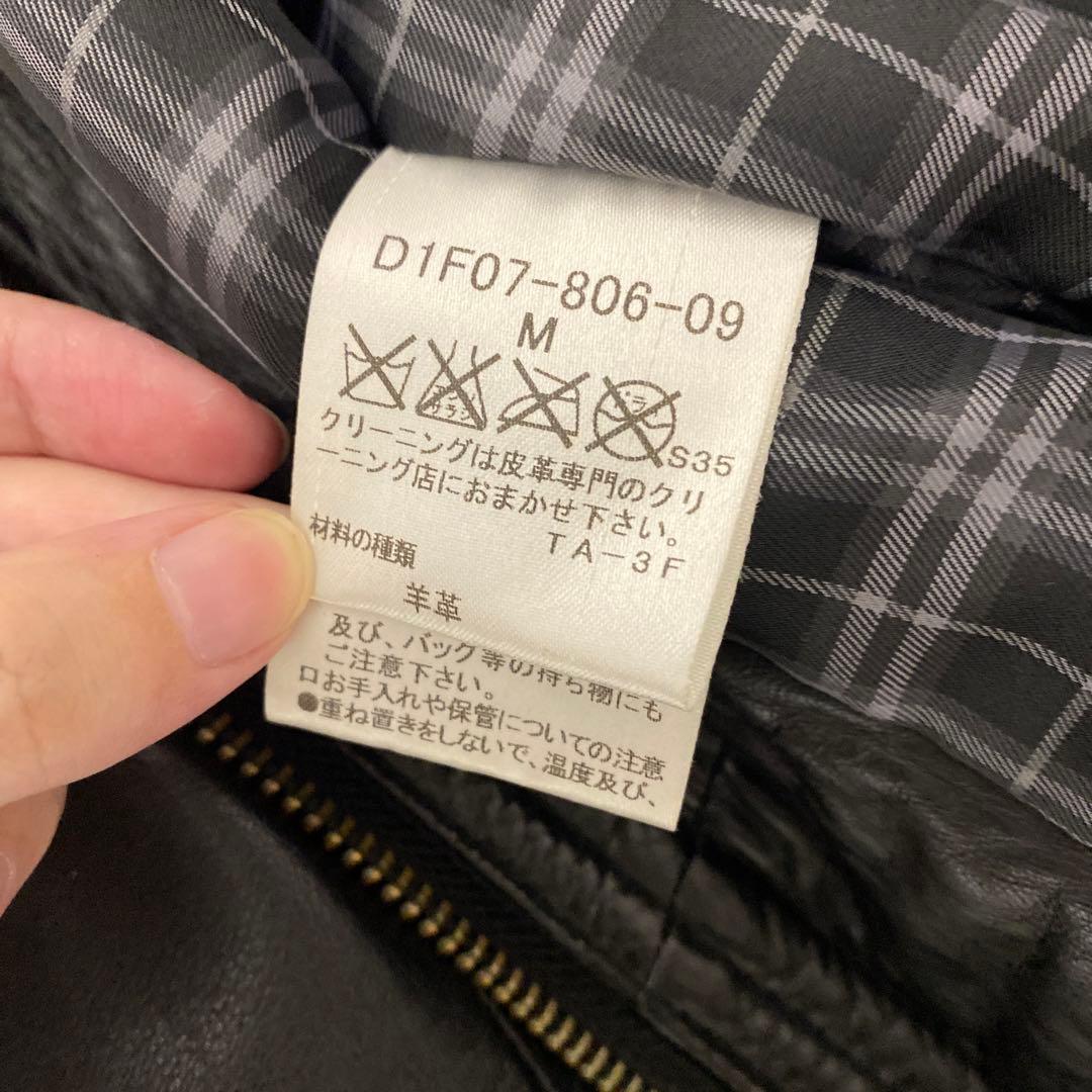 BLACK LABEL BURBERRY シングルライダースジャケット M