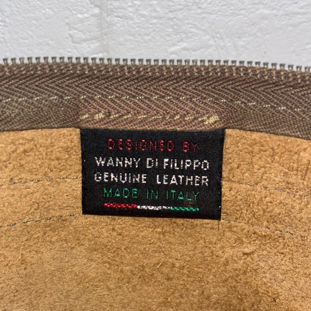 【レア】イルビゾンテ ショルダーバッグ 筒型ショルダー ブラウン オリーブ