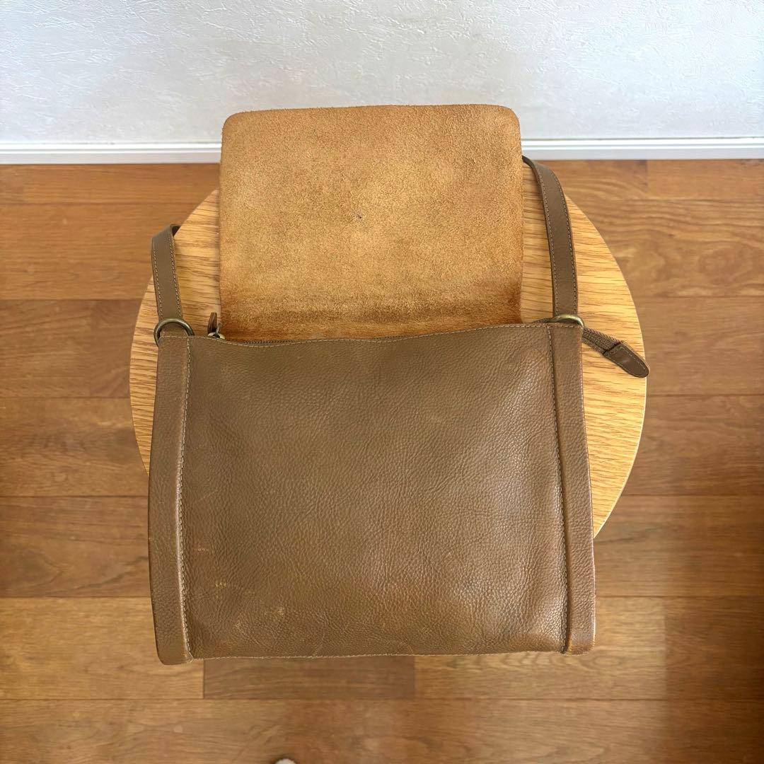 【レア】イルビゾンテ ショルダーバッグ 筒型ショルダー ブラウン オリーブ