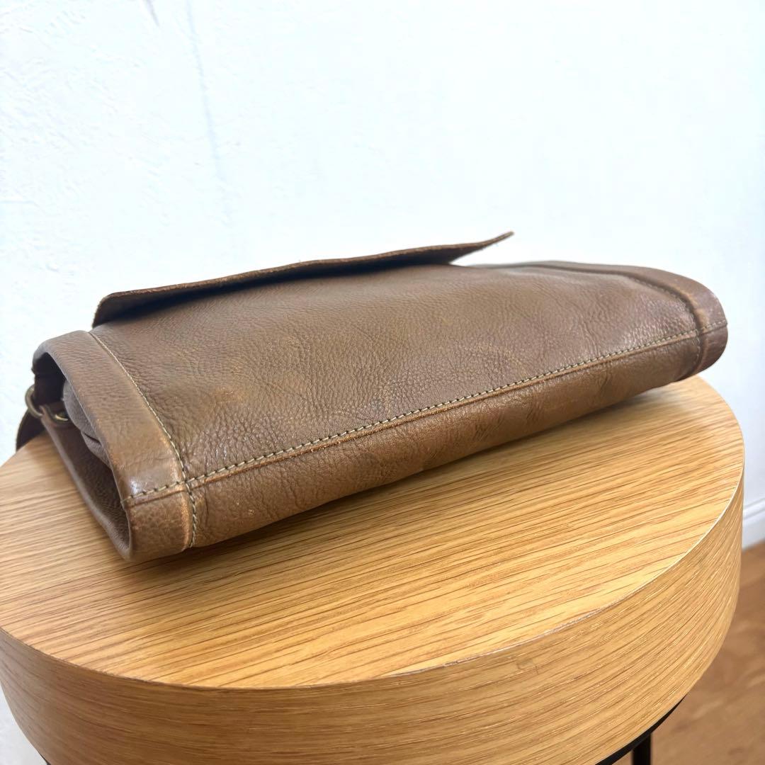 【レア】イルビゾンテ ショルダーバッグ 筒型ショルダー ブラウン オリーブ