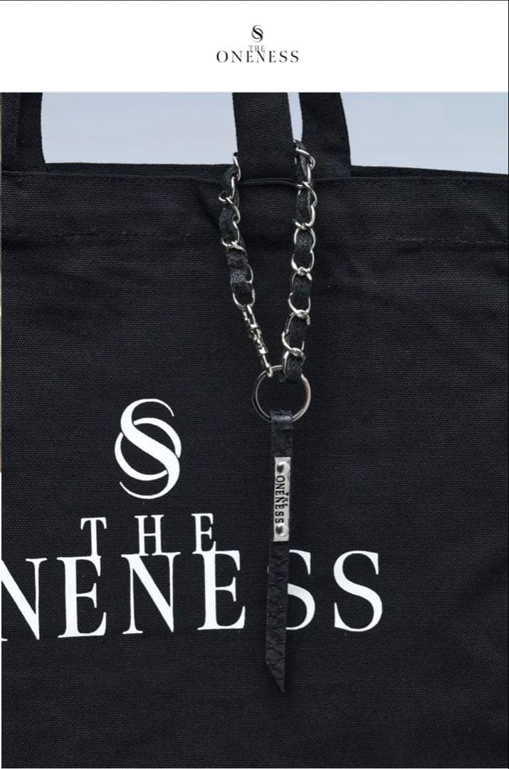 【THE ONENESS】フィッシュレザー チャーム ブラック