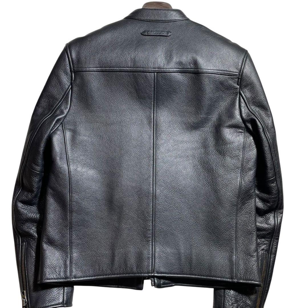 COACH シングルライダースジャケット　レザージャケット　ブラック　レザー